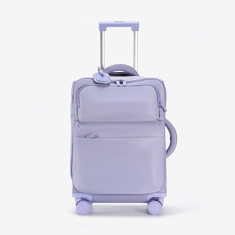 Travel Lock Tsa Approved - 女性用機内持ち込み手荷物、パスワードロック付き20インチ超軽量布製スーツケース、トロリーケース、トラベルケース