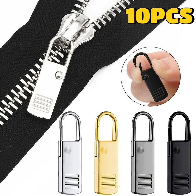 Travel Lock Tsa Approved - 10個入りジッパースライダープラー、インスタントジッパー修理キット、壊れたバックル、旅行バッグ、スーツケースのジッパーヘッド、DIY縫製クラフト用ユニバーサルキット