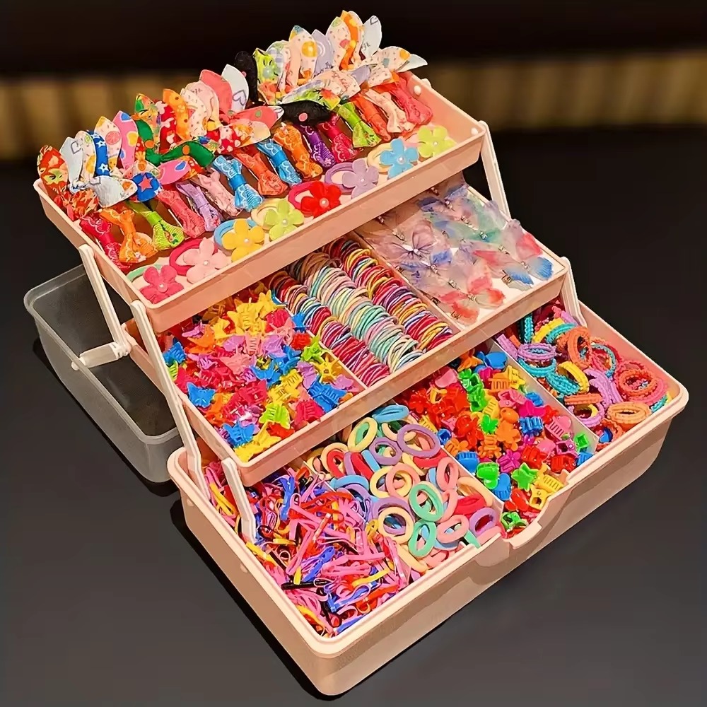Travel Accessories Girls - 女の子の普段使いの服装に適した555点のアイテム、アウトドア旅行にぴったりの華やかなヘアアクセサリーセット。