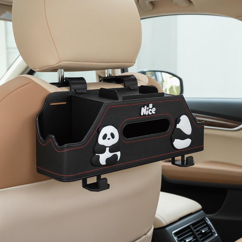 Travel Accessories In Car - 4 in 1 自動オーガナイザー車多機能 1 個頑丈な後部座席収納ボックス女性のための創造性旅行車の収納整理
