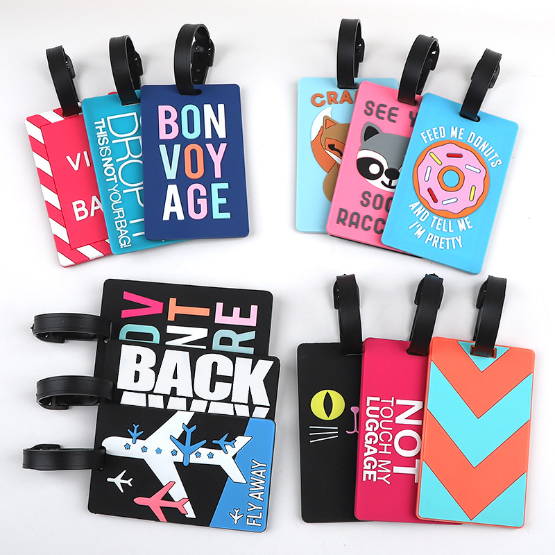 Travel Accessories Unique - 1pc 漫画動物 PVC 荷物タグ女性男性ホリデートラベルアクセサリースーツケースタグ名 ID アドレスラベル旅行荷物タグ