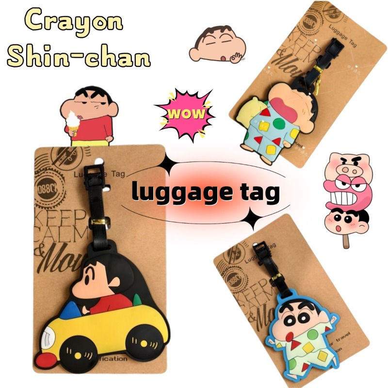Travel Accessories Unique - クレヨンしんちゃん漫画アニメキャラクターファッション荷物タグかわいいバッグ旅行携帯用吊り下げアクセサリー装飾ギフト