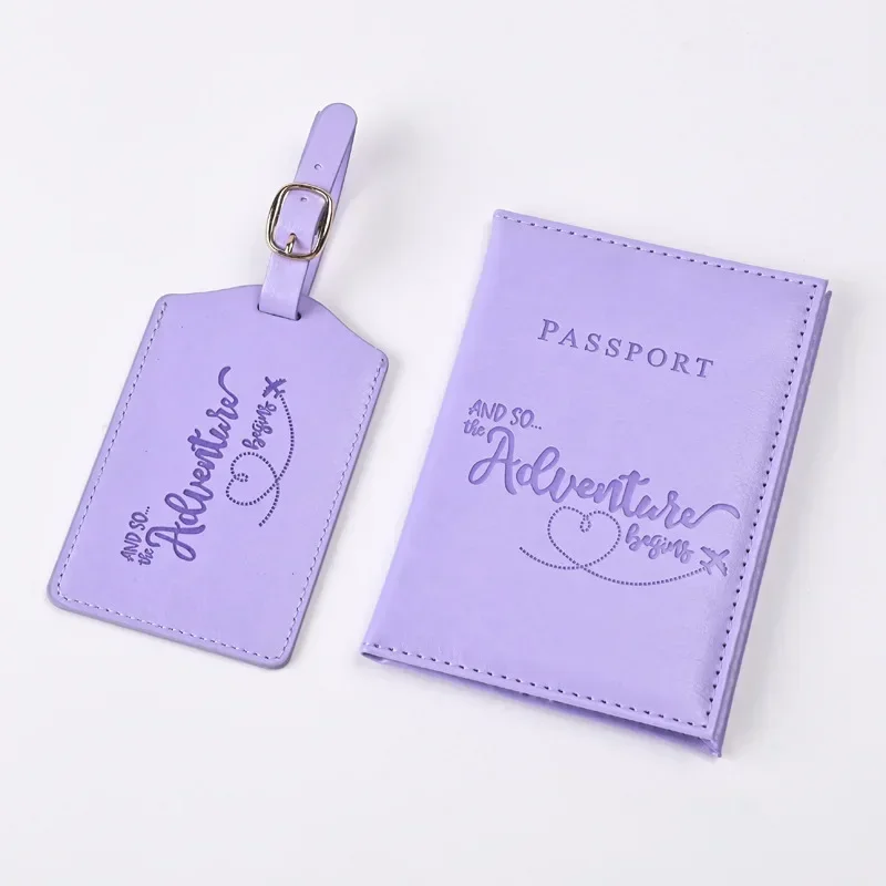 Travel Accessories Passport Holder - 合成皮革パスポートホルダー,チケットホルダー,IDとクレジットカードホルダー,紫,ユニセックス,新品