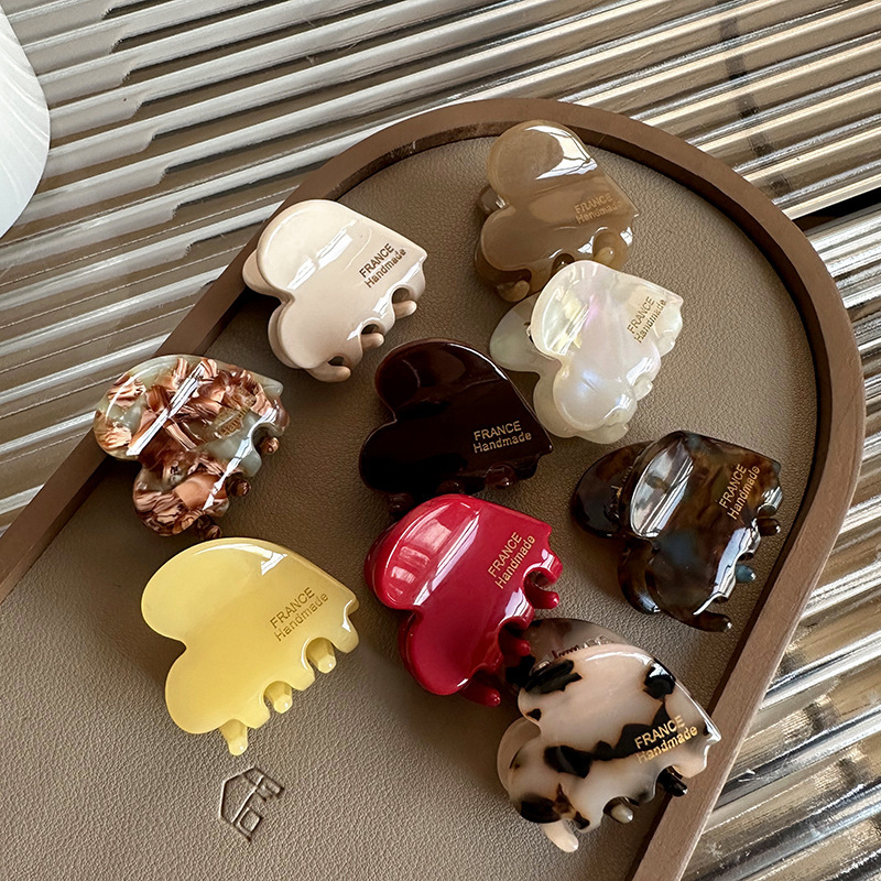Travel Accessories Girls - 3.5 センチメートル小さなヘアクローアセテートヘアクラブかわいいハート型ヘアクリップ子供女性女の子ヘアアクセサリーヘアピンクリップ