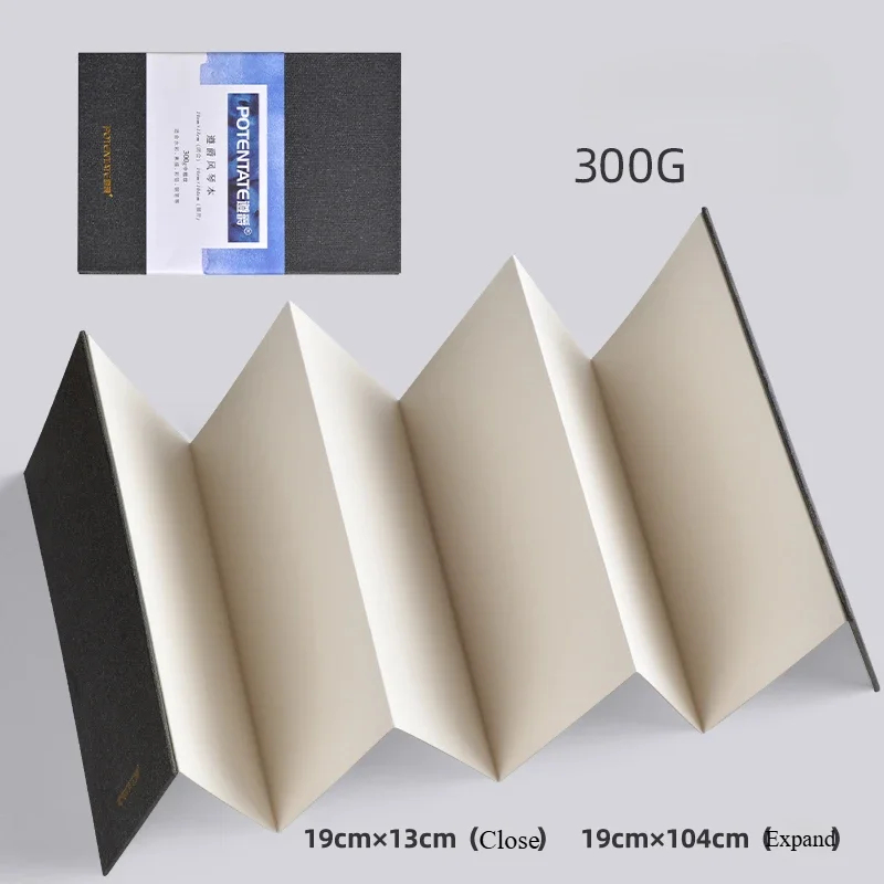 Travel Notebook Journal - 1 個ミニ水彩スケッチブックオルガンデザイン用折りたたみ式アカデミックペイントブックトラベルノートブックアーティスト画家へのギフト