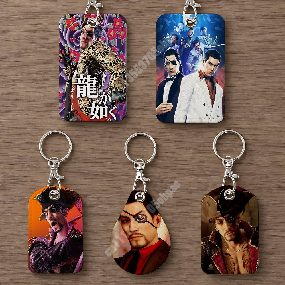 Luggage Tag Leather - L-Like a D-Dragon Goro Majima レザーキーホルダーカードホルダー