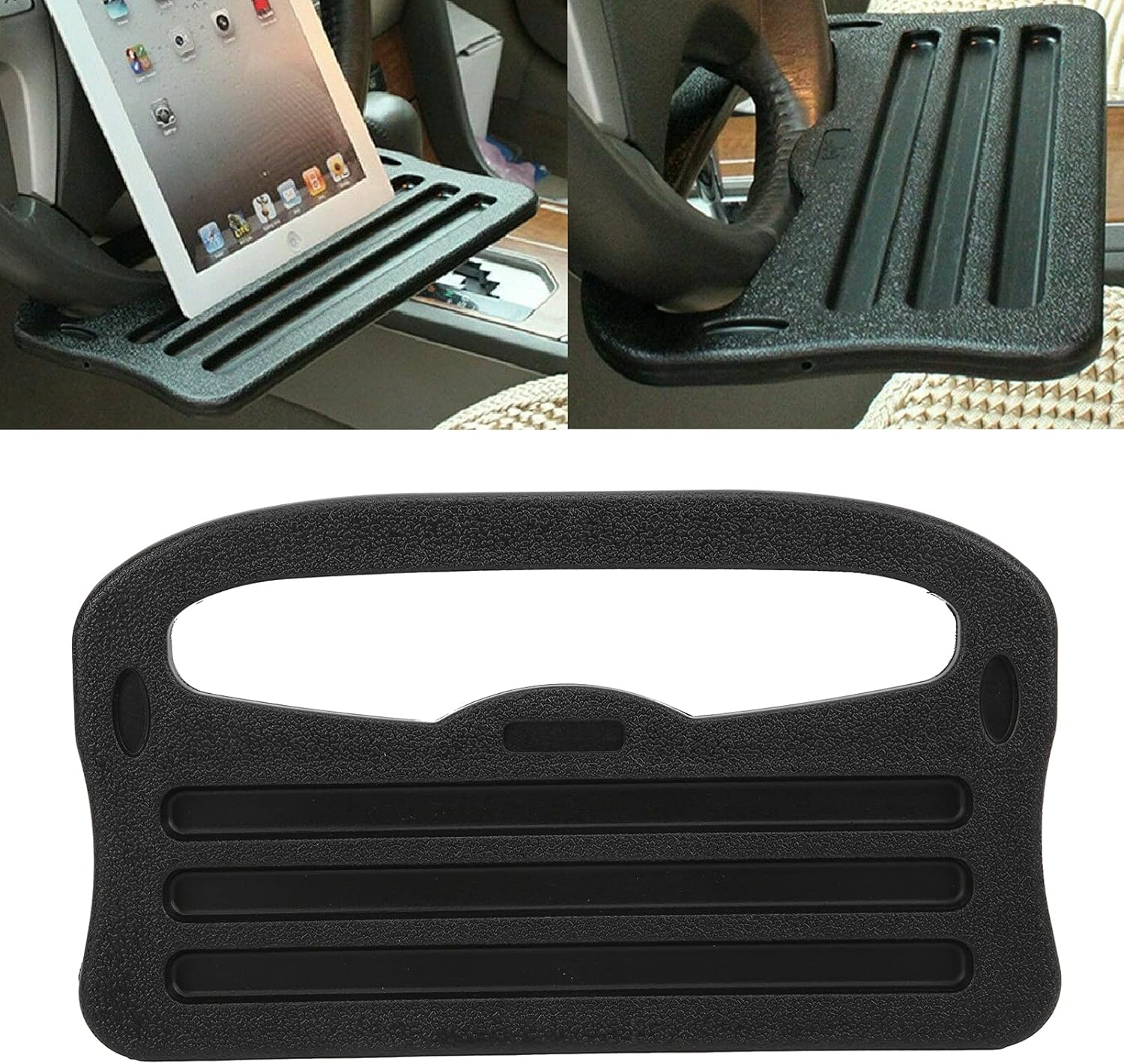 Travel Accessories In Car - 2in1 車のステアリングホイールトレイ自動車インテリア収納オーガナイザーアクセサリーラップトップタブレット IPad ノートブック車旅行テーブル用