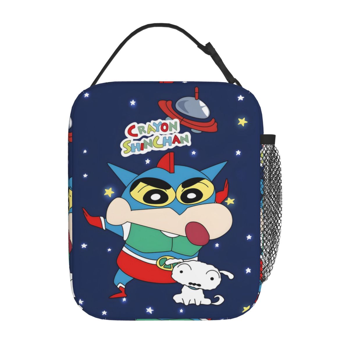 Travel Accessories Inc - カスタムスーパーマン断熱ランチバッグ 女性用 C-Crayons S-Shin C-chans 再利用可能なサーマルクーラー弁当箱