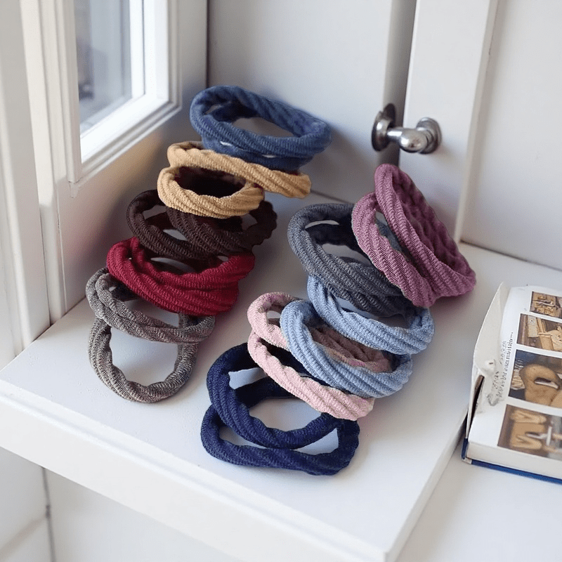 50 個ブラックミックスカラーサテンナイロンヘアネクタイ女性 - Travel Accessories Girls のレビューと価格