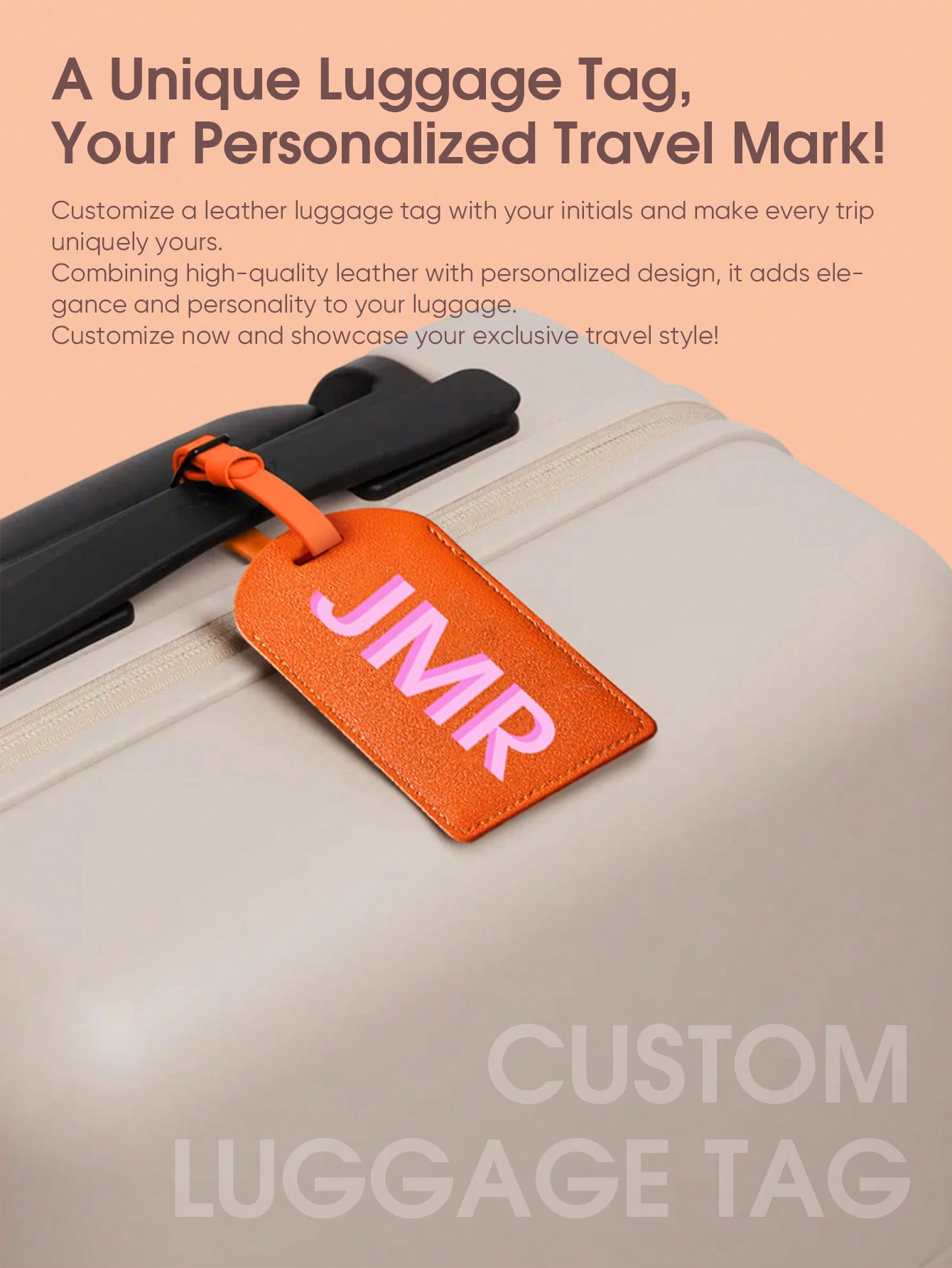 パーソナライズされたイニシャルラゲッジタグ カスタムレターP - Travel Accessories Unique のレビューと価格