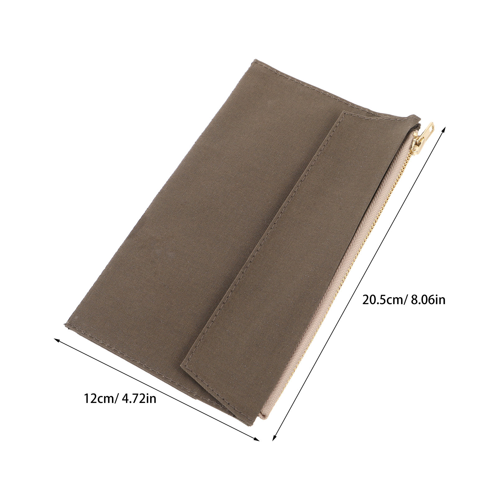 トラベルポケットノートブックカバー オリーブグリーン キャン - Travel Notebook Journal のレビューと価格