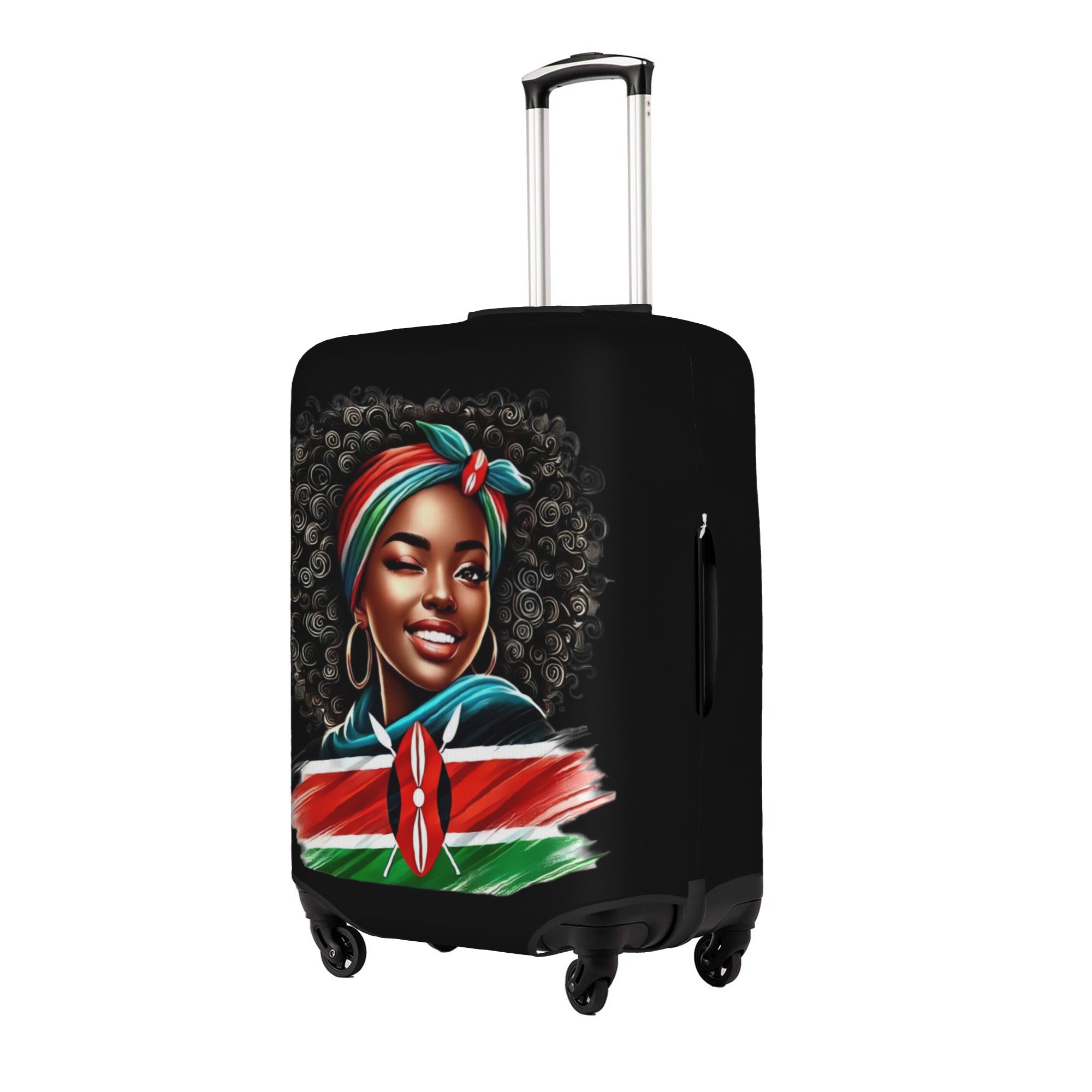 ケニア国旗アフリカ系アメリカ人荷物カバープロテクターファッシ - Travel Accessories Kenya のレビューと価格