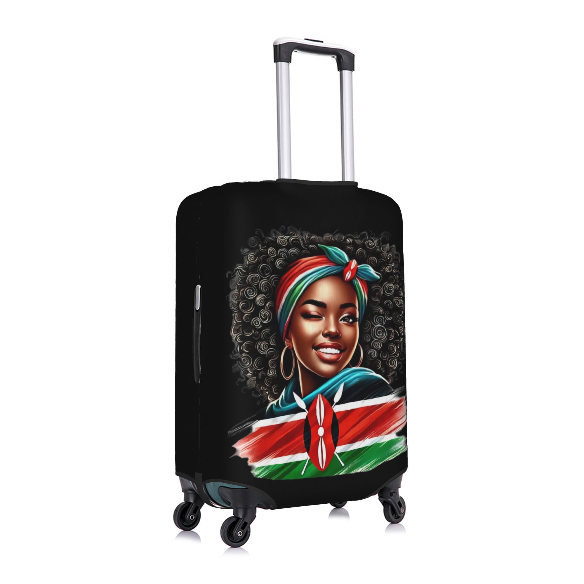 ケニア国旗アフリカ系アメリカ人荷物カバープロテクターファッシ - Travel Accessories Kenya のレビューと価格