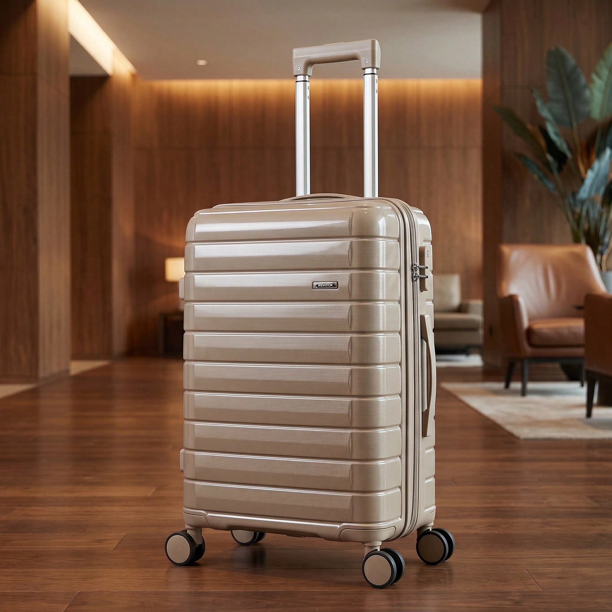 20インチ軽量キャリーオンスーツケース、PCとABS製、4つ - Travel Lock Tsa Approved のレビューと価格