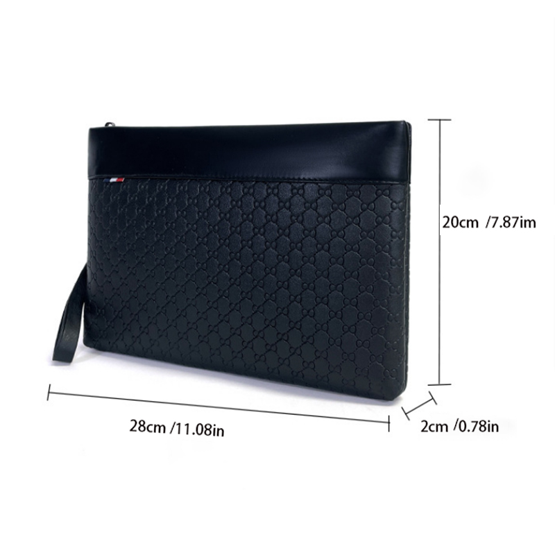 デザイナービジネスバッグレザーメンズクラッチバッグファッショ - Travel Accessories Passport Holder のレビューと価格