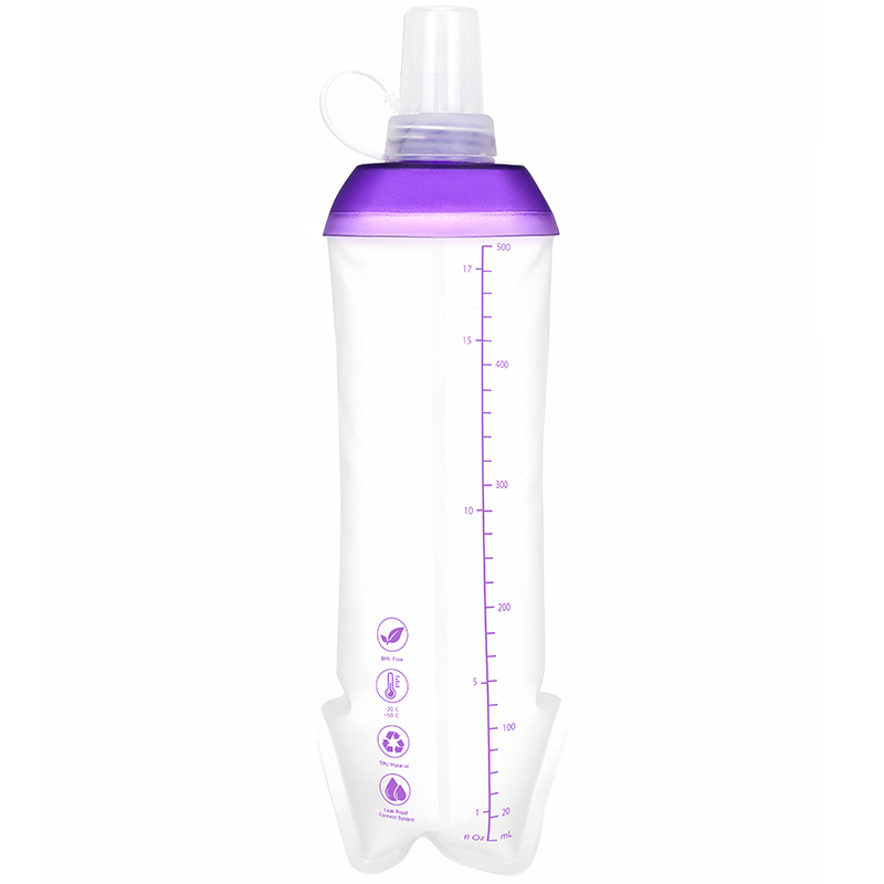 500ml折りたたみ式漏れ防止ソフト折りたたみ式ウォーターボ - Water Bottle Collapsible のレビューと価格