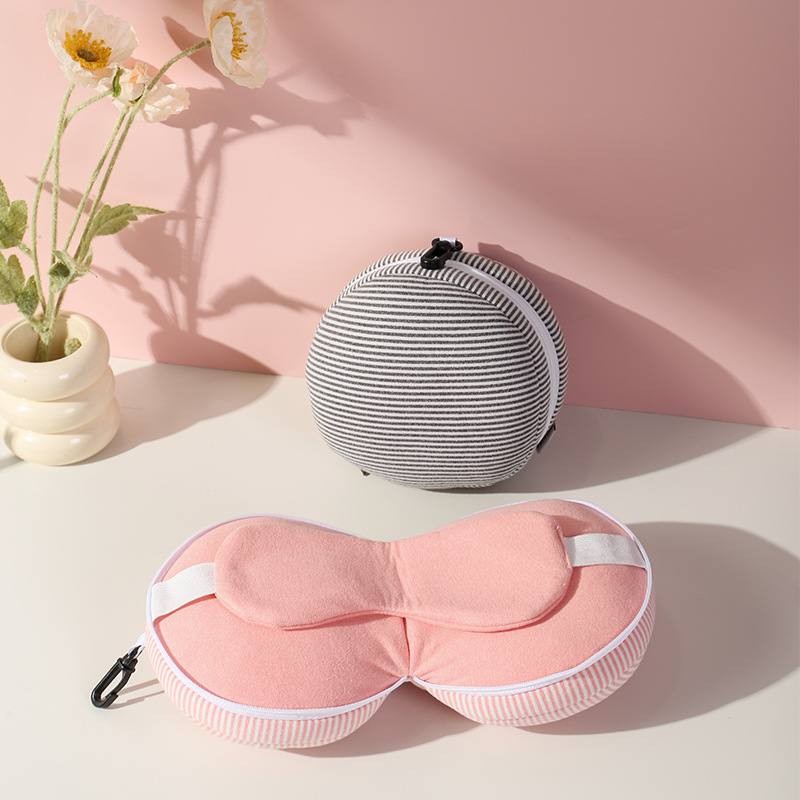 2 in 1トラベルネックピロー（収納バッグ付き）、折りたた - Travel Accessories In Car のレビューと価格