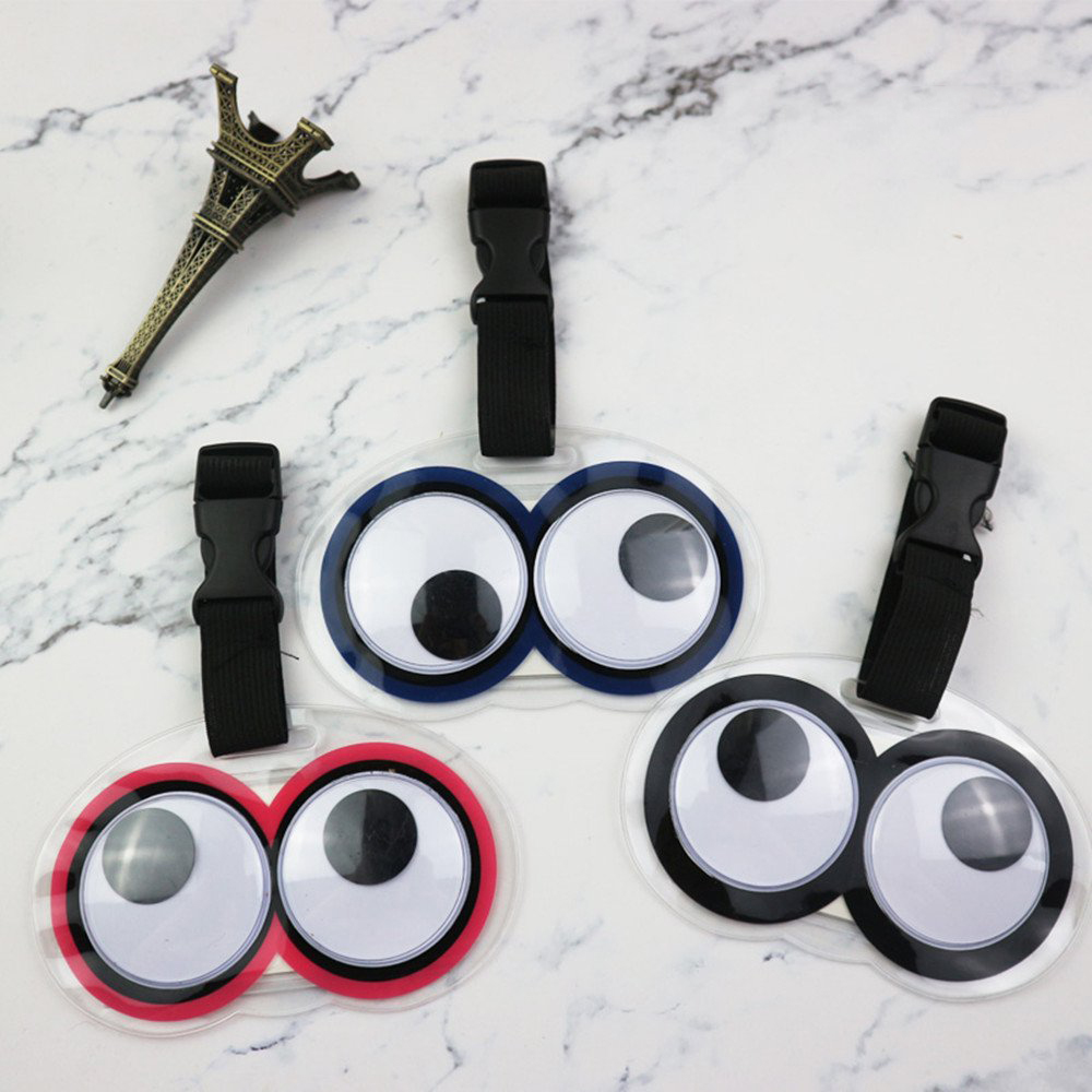 かわいい目玉模様の荷物タグ 面白いスーツケース用荷物タグ 名 - Travel Accessories Unique のレビューと価格