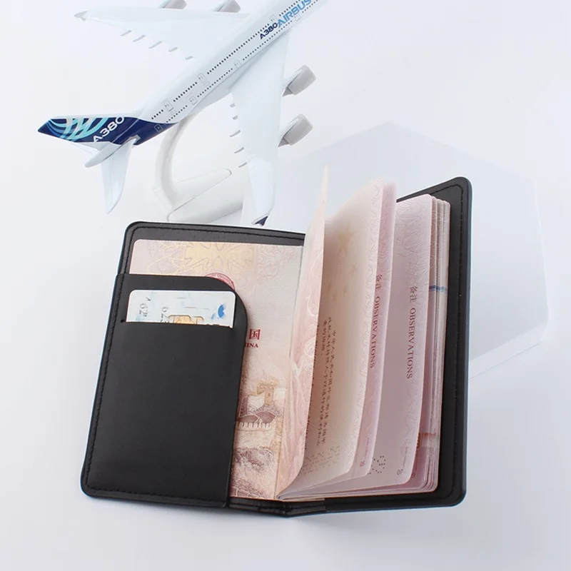 シンプルなファッションパスポートホルダーバッグ旅行薄型スリム - Travel Accessories Passport Holder のレビューと価格