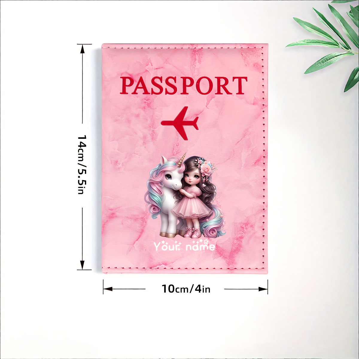 ユニコーンガールパターン PU パスポートホルダー ゴールデ - Travel Accessories Kmart のレビューと価格