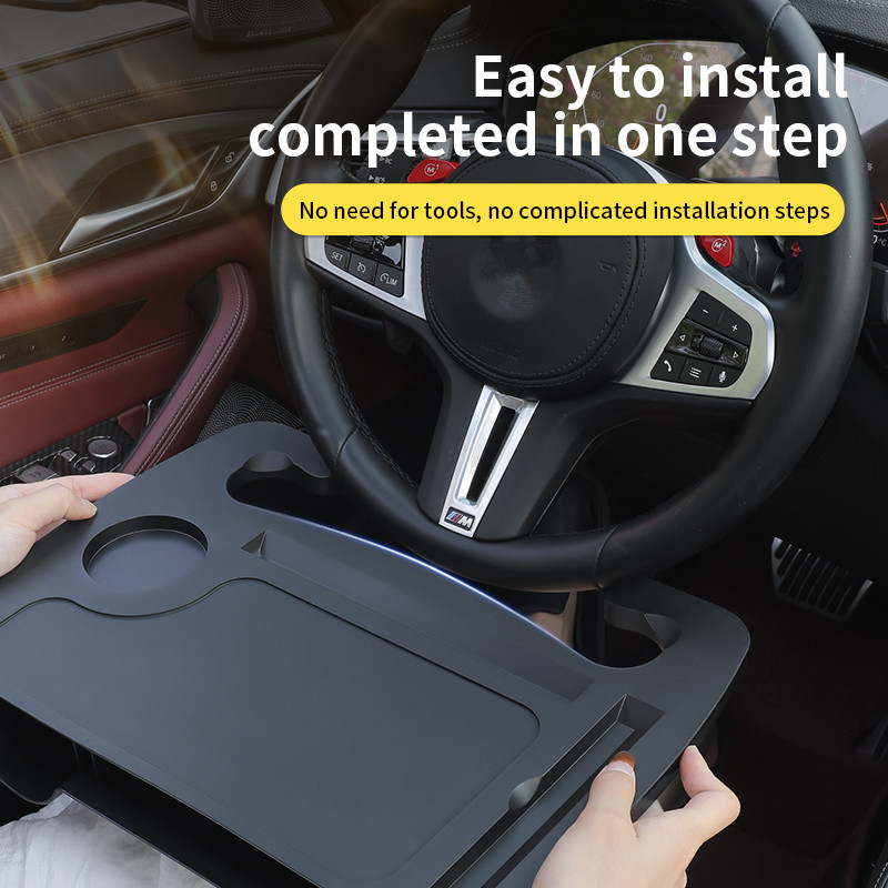2-IN-1 車用ステアリングホイールテーブルトレイ、多目的 - Travel Accessories In Car のレビューと価格