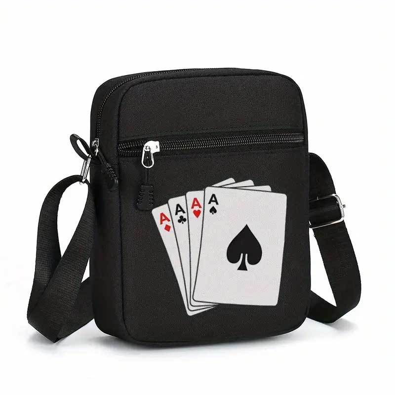 スペードのエース ポーカー キャンバス ショルダーバッグ ク - Travel Accessories Us のレビューと価格