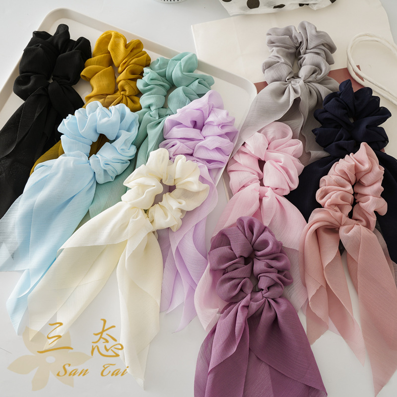 1Pc ファッション 25 センチメートルシフォンロングリボ - Travel Accessories Girls のレビューと価格