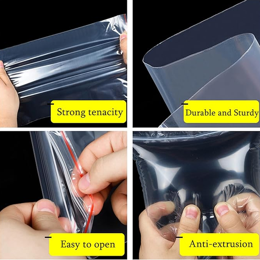 100-1000 個小さなジップロックビニール袋再閉鎖可能な - Reusable Zip Bag のレビューと価格