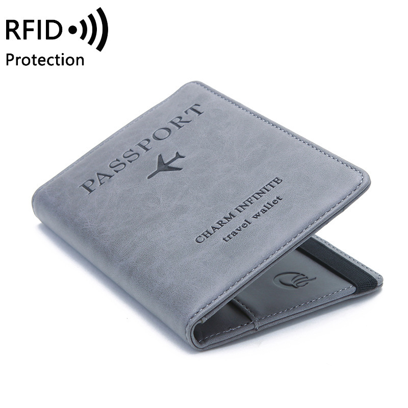 ユニセックス PU レザー パスポート ホルダー - RFI - Travel Accessories Passport Holder のレビューと価格
