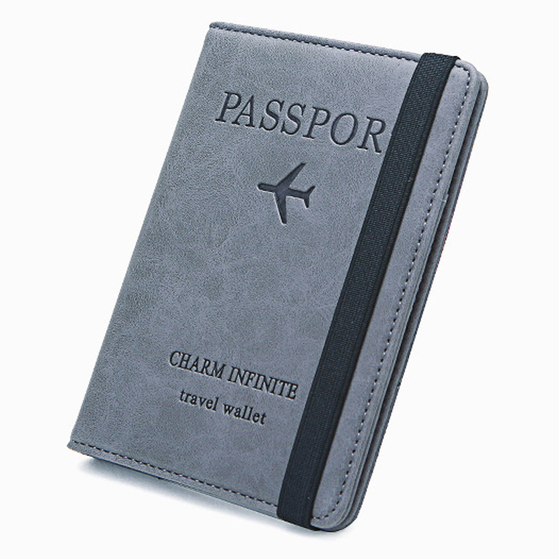 ユニセックス PU レザー パスポート ホルダー - RFI - Travel Accessories Passport Holder のレビューと価格