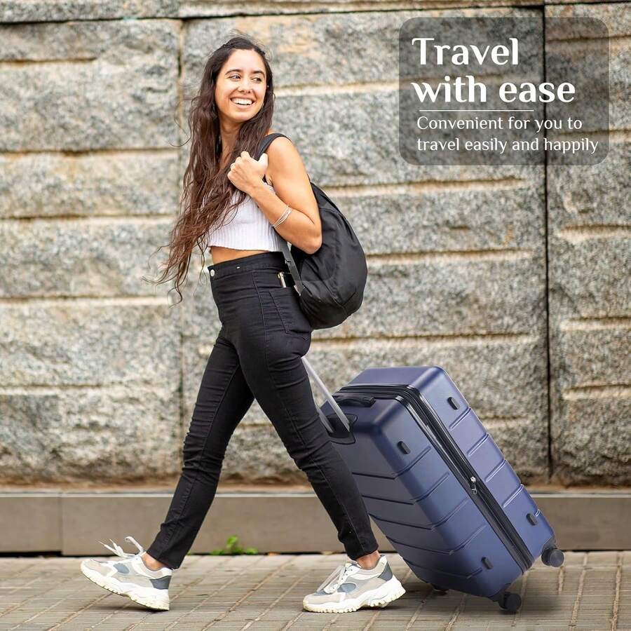 20/24/28インチ軽量ハードシェルスーツケース - TS - Travel Lock Tsa Approved のレビューと価格