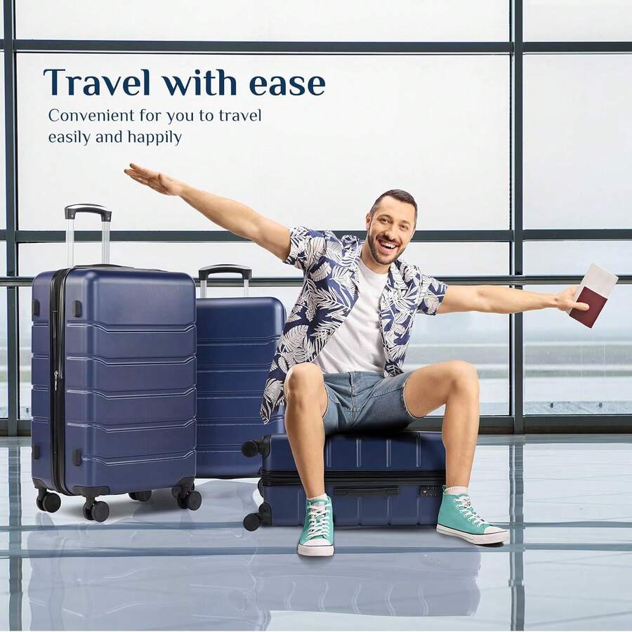20/24/28インチ軽量ハードシェルスーツケース - TS - Travel Lock Tsa Approved のレビューと価格