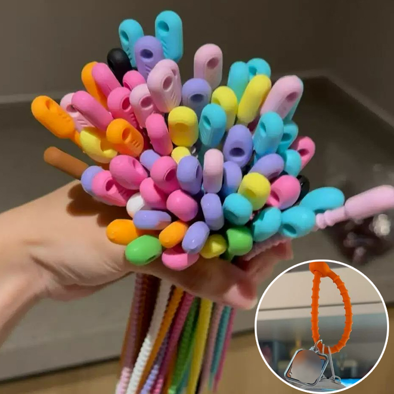 200 ピース/ロットシリコン再利用可能なバッグタイキーホル - Reusable Zip Bag のレビューと価格