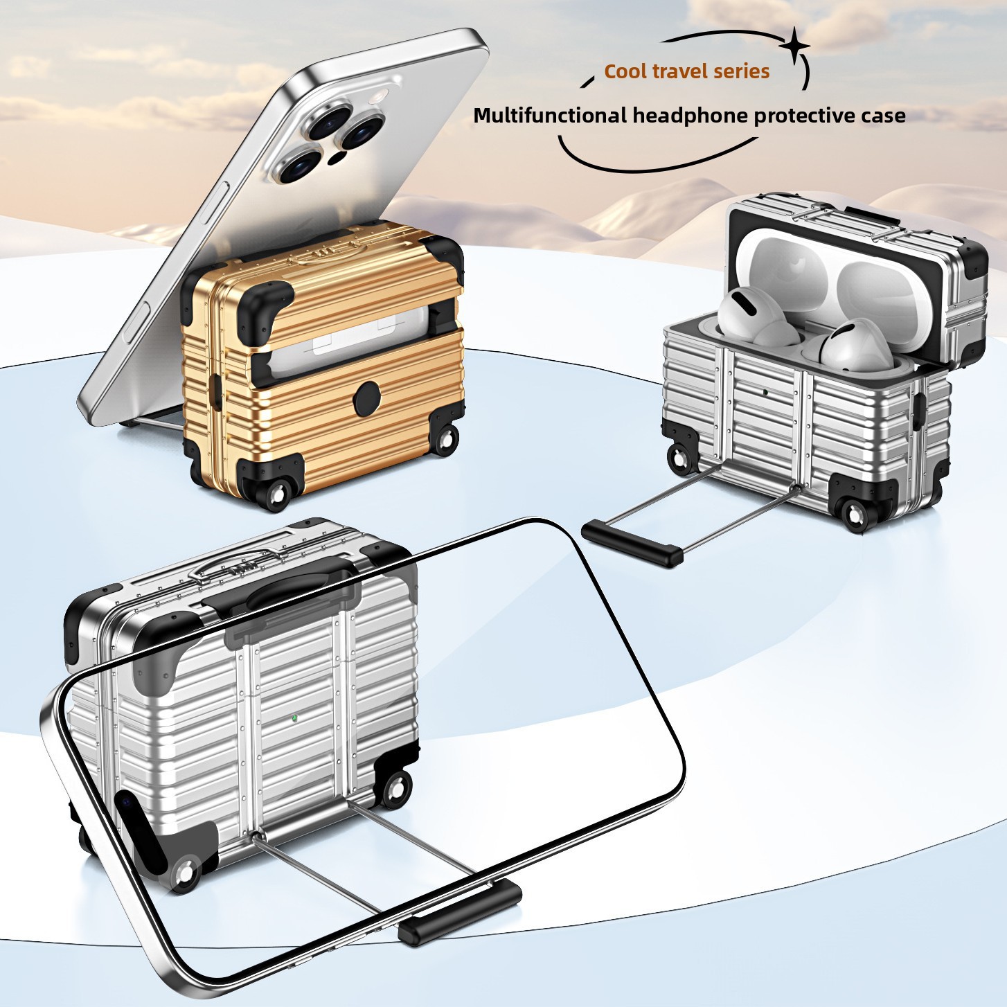 耐衝撃ミニラゲージスタイル保護ケース Apple AirPo - Travel Accessories Apple のレビューと価格