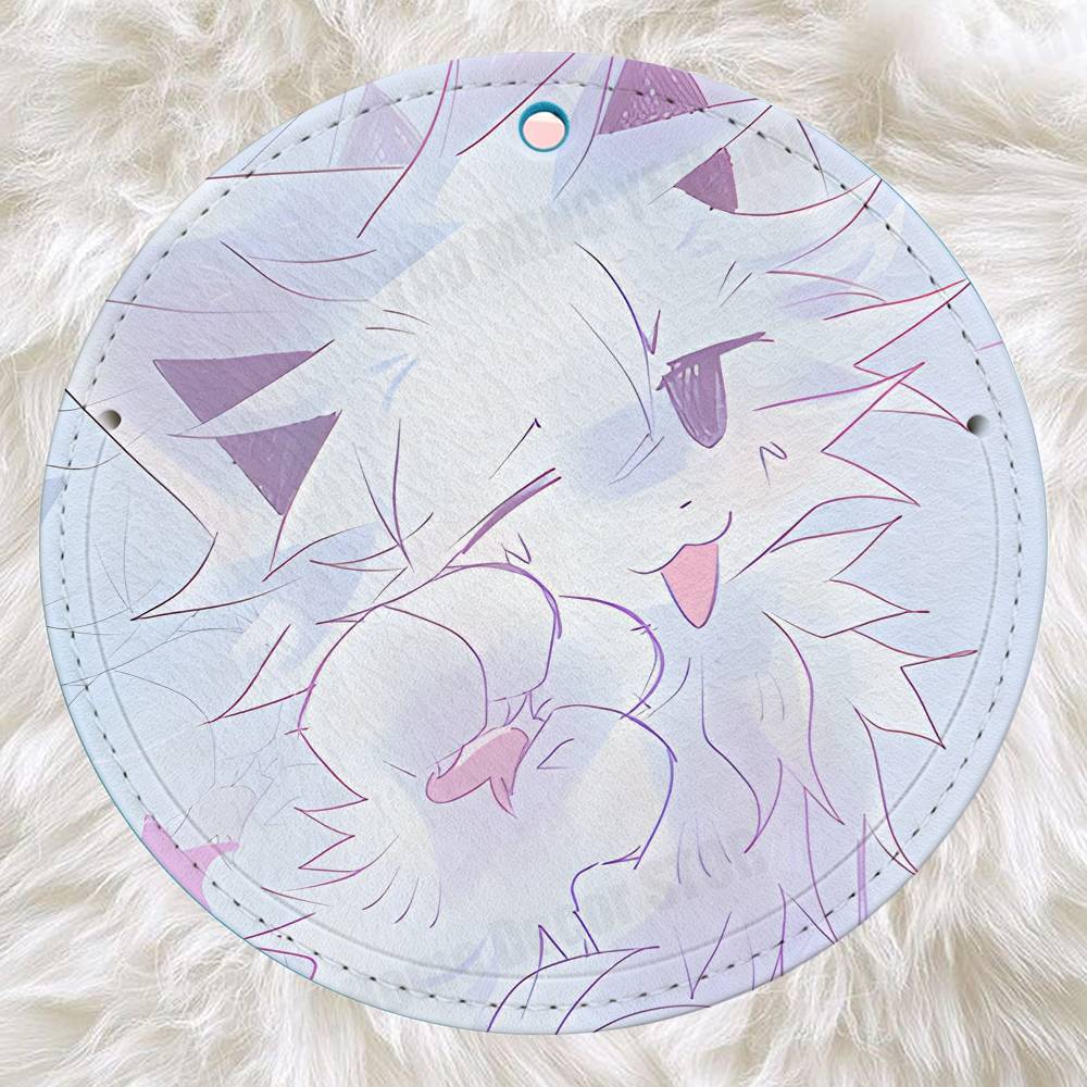 かわいい B-boykisser Silly Cat クリエ - Luggage Tag Leather のレビューと価格
