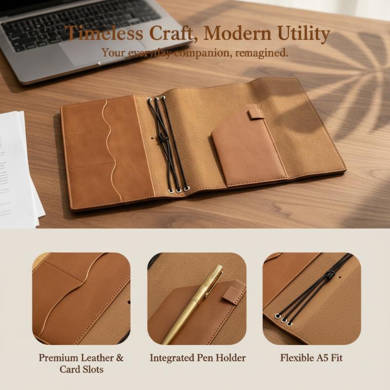 ヴィンテージレザー製ジャーナルカバー |   リフィル可能な - Travel Notebook Journal のレビューと価格