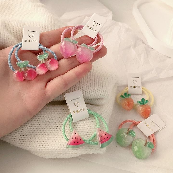 キッズキャロットヘアタイ 5ペア 滑り止め弾性ヘアバンド 女 - Travel Accessories Girls のレビューと価格