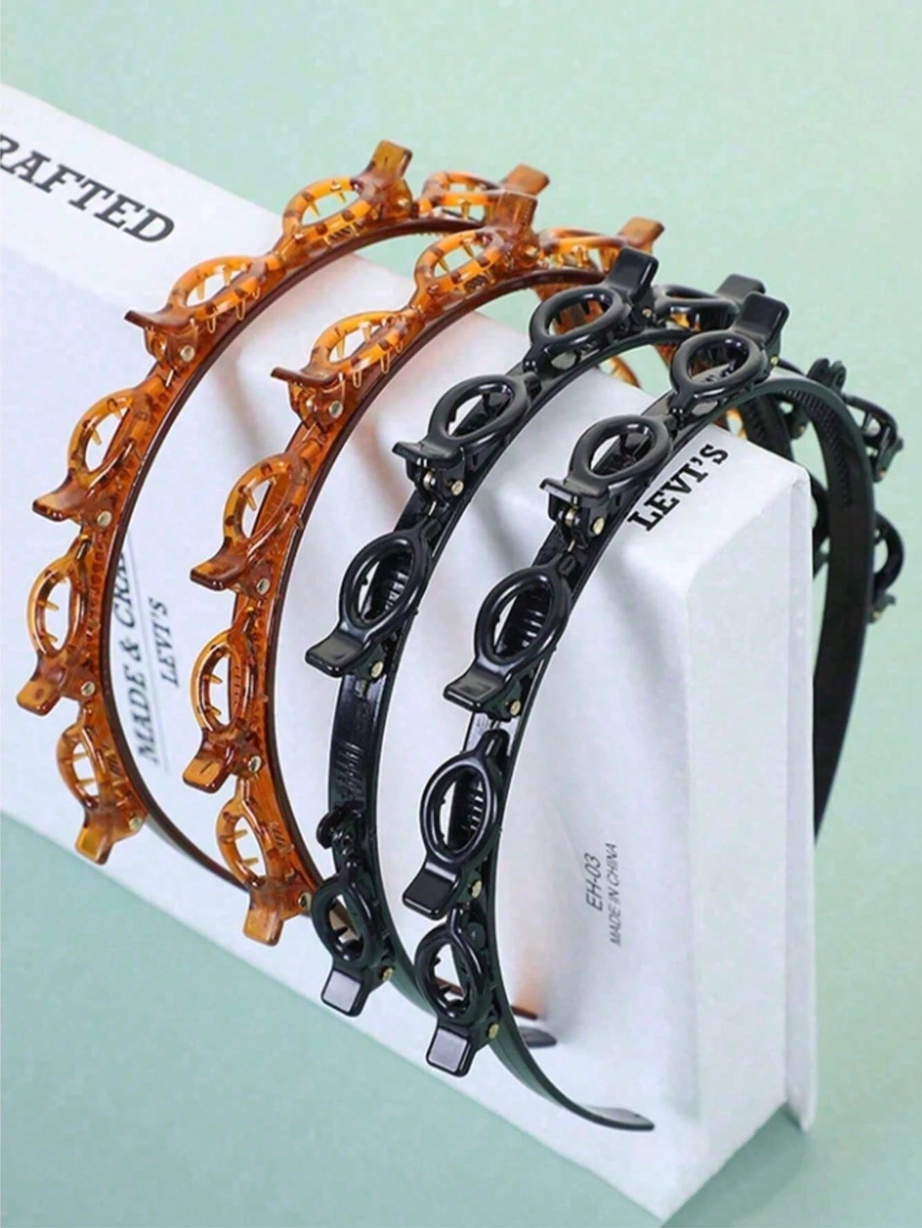 2 個新しい韓国スタイル中空織りヘッドバンドルーズ前髪クリッ - Travel Accessories Kmart のレビューと価格