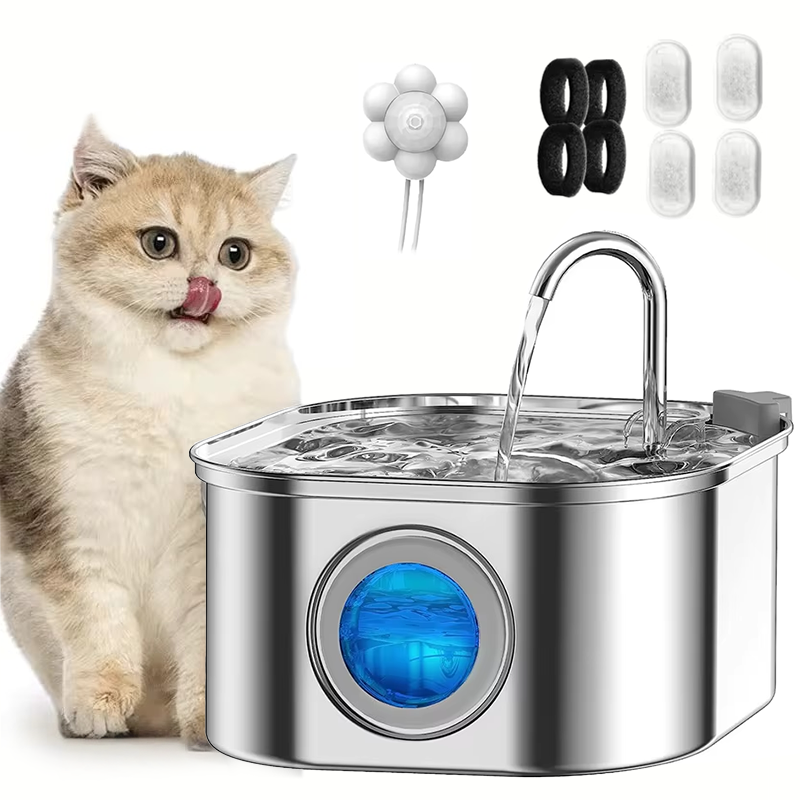 3.2L ステンレス鋼ペット給水器自動猫噴水スマート犬水ディ - Travel Accessories Kmart のレビューと価格