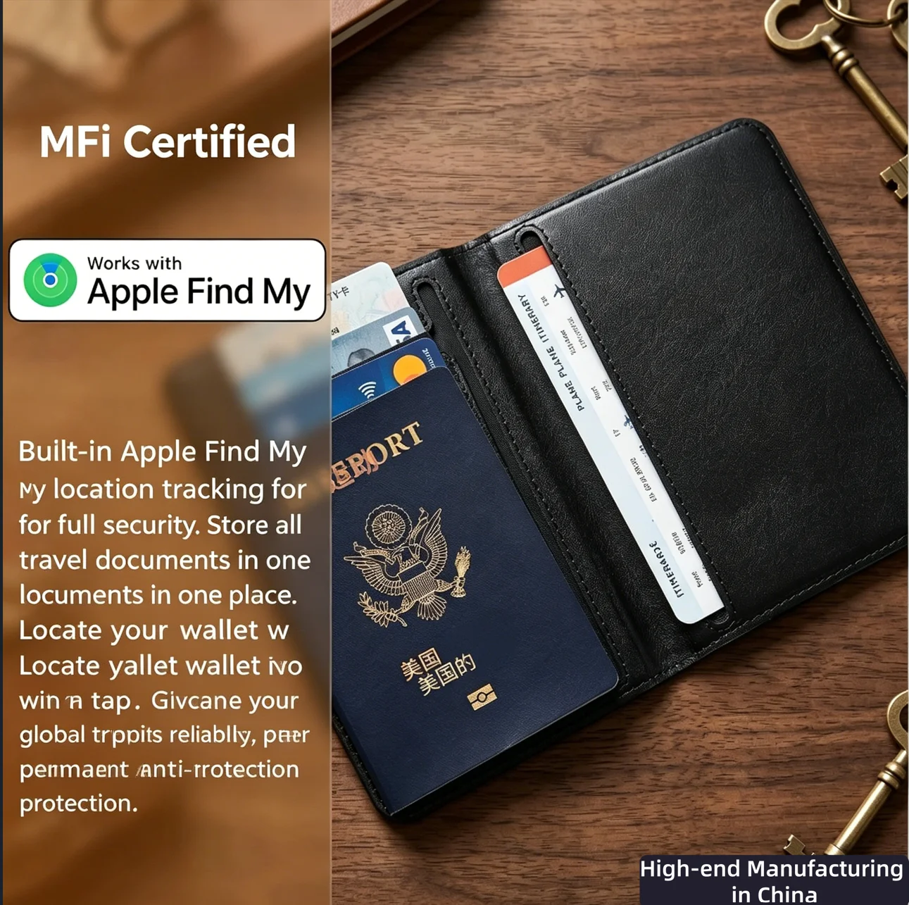スマートパスポートカバー カードホルダー 測位デバイス 紛失 - Travel Accessories Apple のレビューと価格