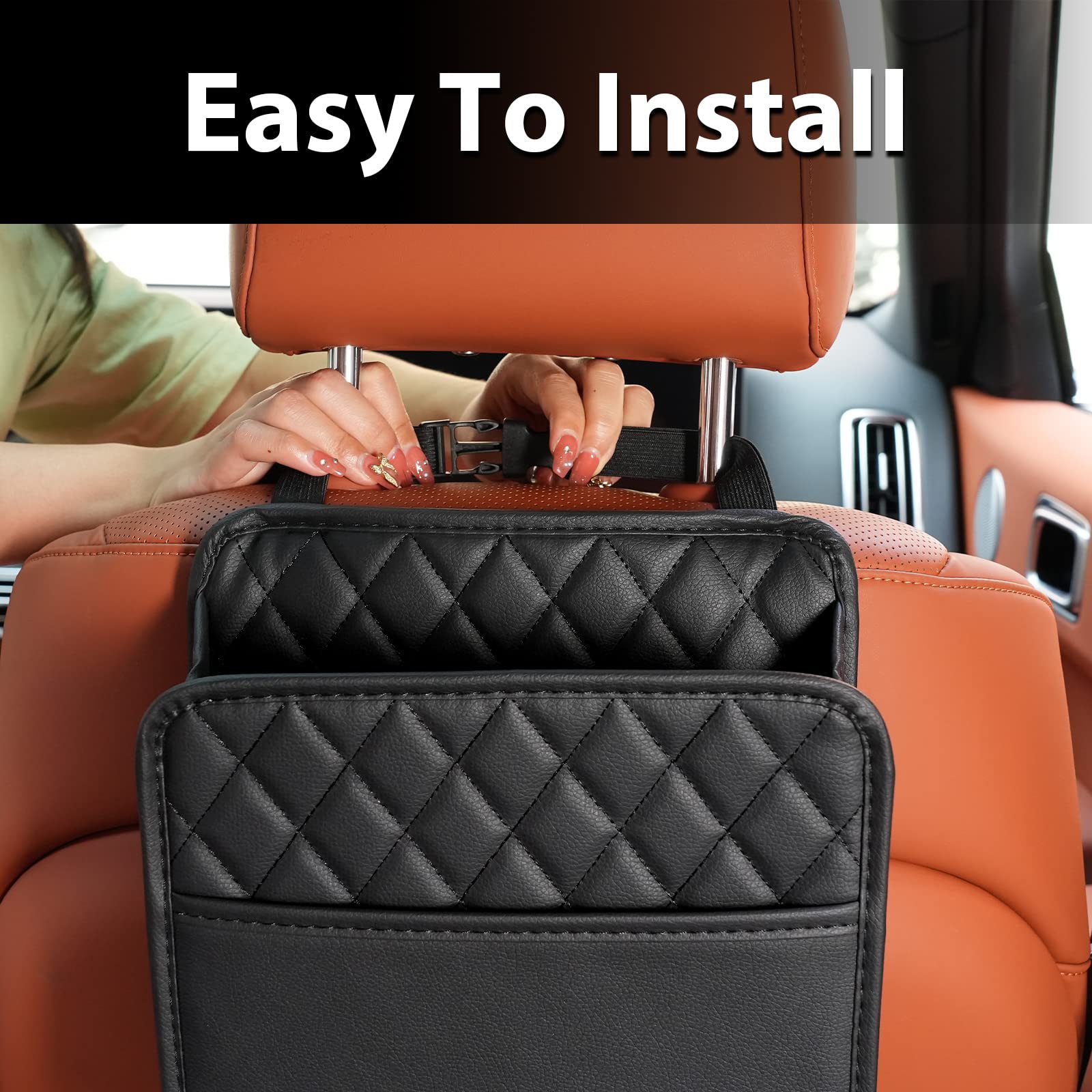 吊り下げ式収納ポケット 車用後部座席 カーシートバックオーガ - Travel Accessories In Car のレビューと価格