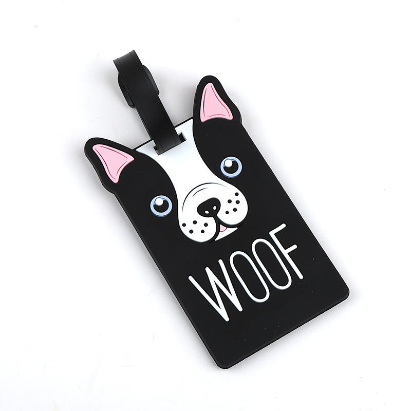 1pc 漫画動物 PVC 荷物タグ女性男性ホリデートラベルア - Travel Accessories Unique のレビューと価格