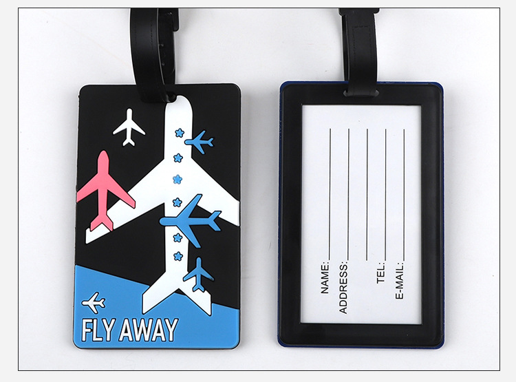 1pc 漫画動物 PVC 荷物タグ女性男性ホリデートラベルア - Travel Accessories Unique のレビューと価格