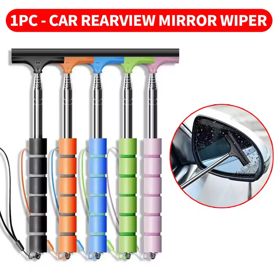 バックミラーフロントガラスワイパー格納式ポータブルゴムスキー - Travel Accessories In Car のレビューと価格