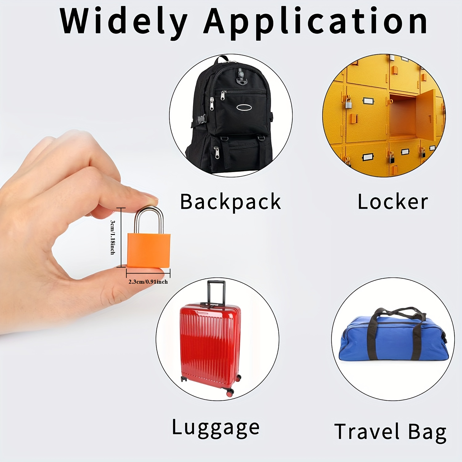 6 個のスーツケースロック小型強力南京錠 2 キー付き旅行用 - Travel Lock Tsa Approved のレビューと価格