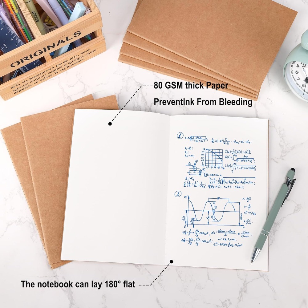 24冊入りA5無地クラフトノートブック（ジャーナリング、スケ - Travel Notebook Journal のレビューと価格
