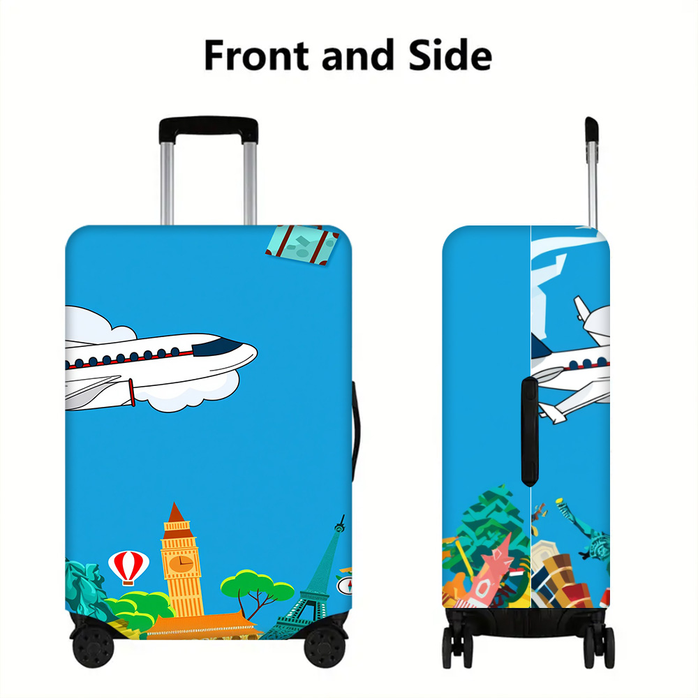 1ピースの鮮やかな旅行をテーマにした荷物カバー。18〜32イ - Travel Accessories Inc のレビューと価格