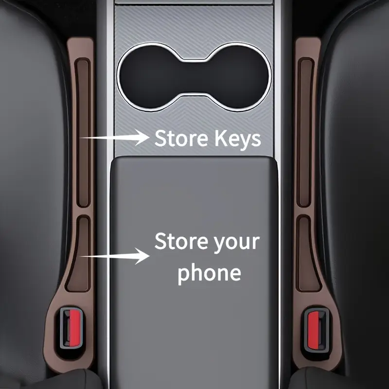 カーシート隙間プラグ、車内装飾品、車用クリップ収納ボックス、 - Travel Accessories In Car のレビューと価格