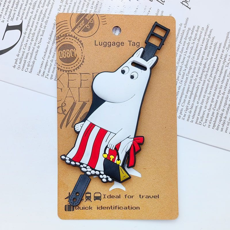 新しいムーミン荷物タグペンダント高価値漫画キャラクター人形型 - Travel Accessories Unique のレビューと価格