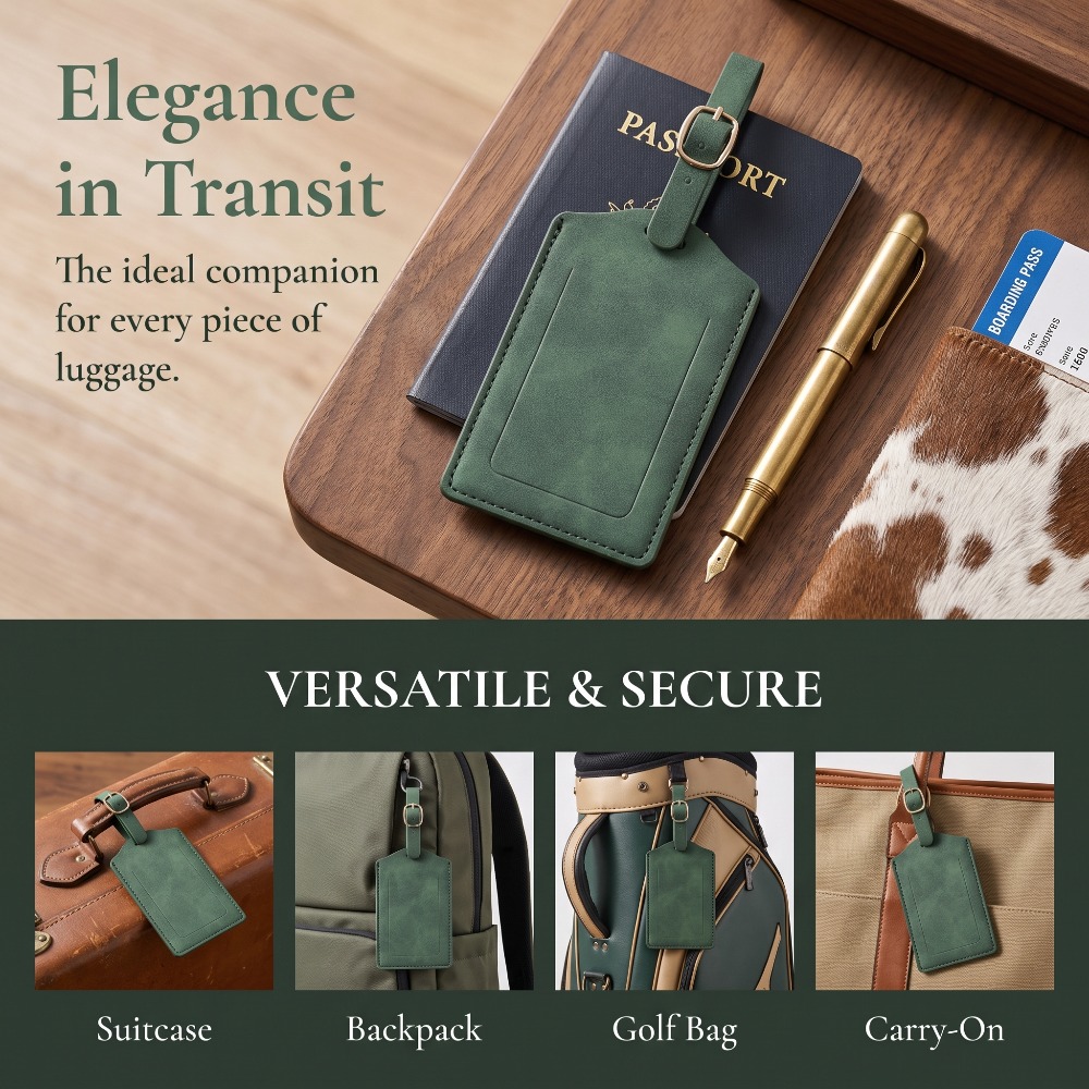ポメロベスト 3/5/8 パック ポメロベスト PU レザー - Luggage Tag Leather のレビューと価格